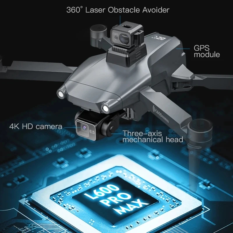L600 PRO MAX GPS 드론 전문 4K 3축 P - Drone Battery Case 리뷰 및 가격